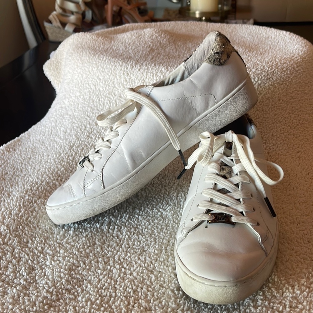 Michael Kors white leather Tennis Shoes